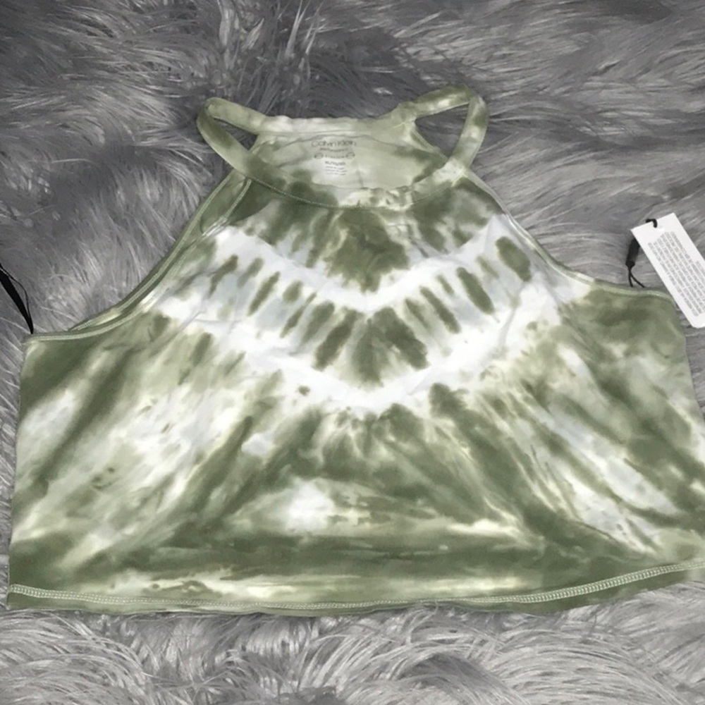 NWT Calvin Klein Tie Dye Tank Crop Top